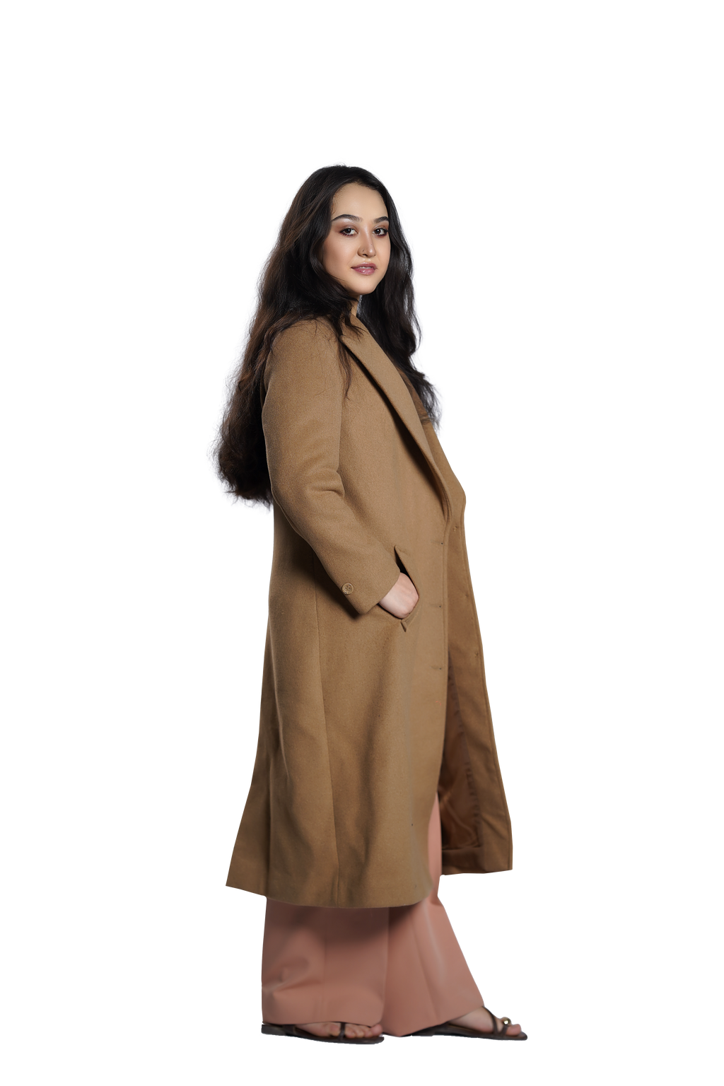 Camel Classic Long Women's Coat