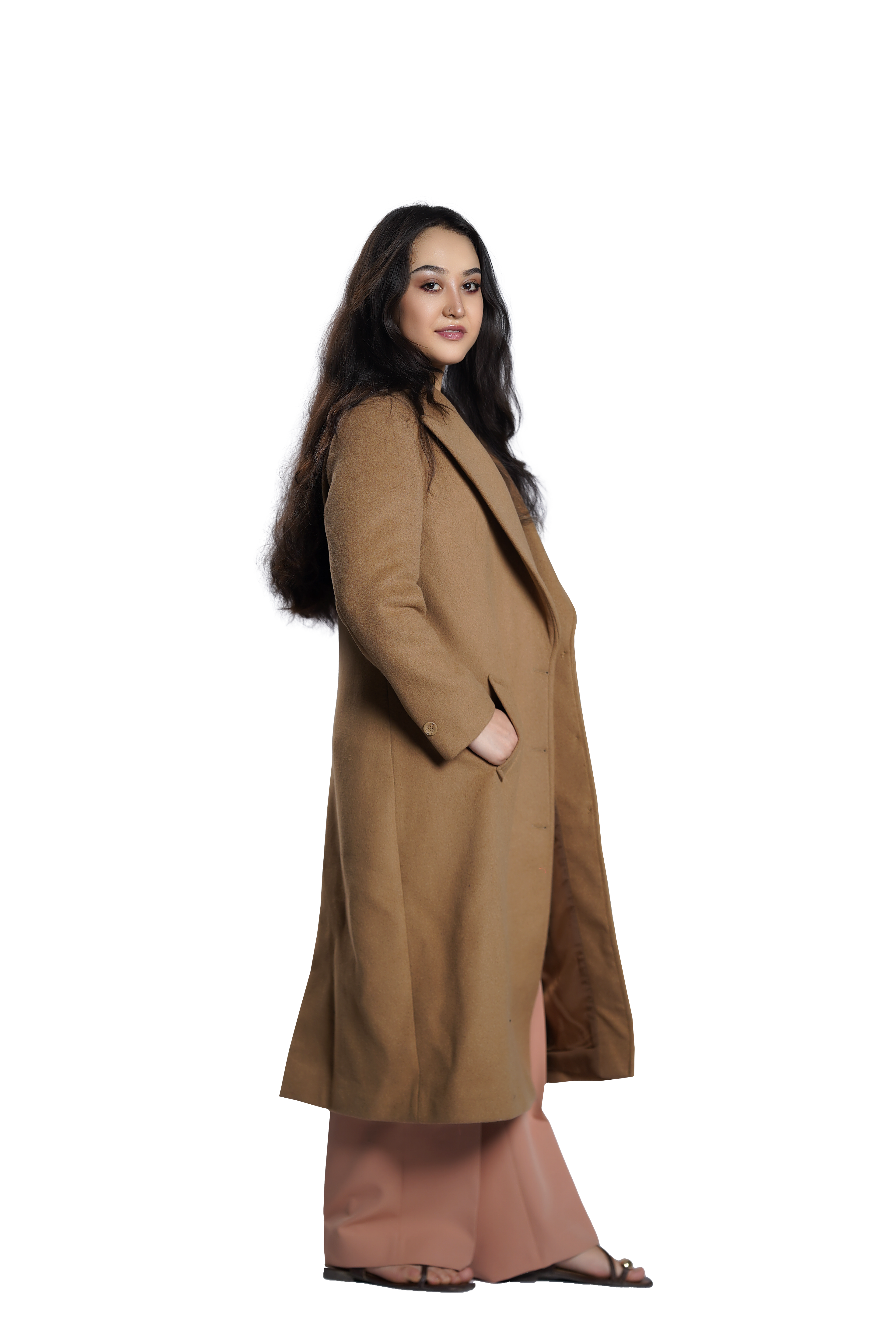 Camel Classic Long Women's Coat