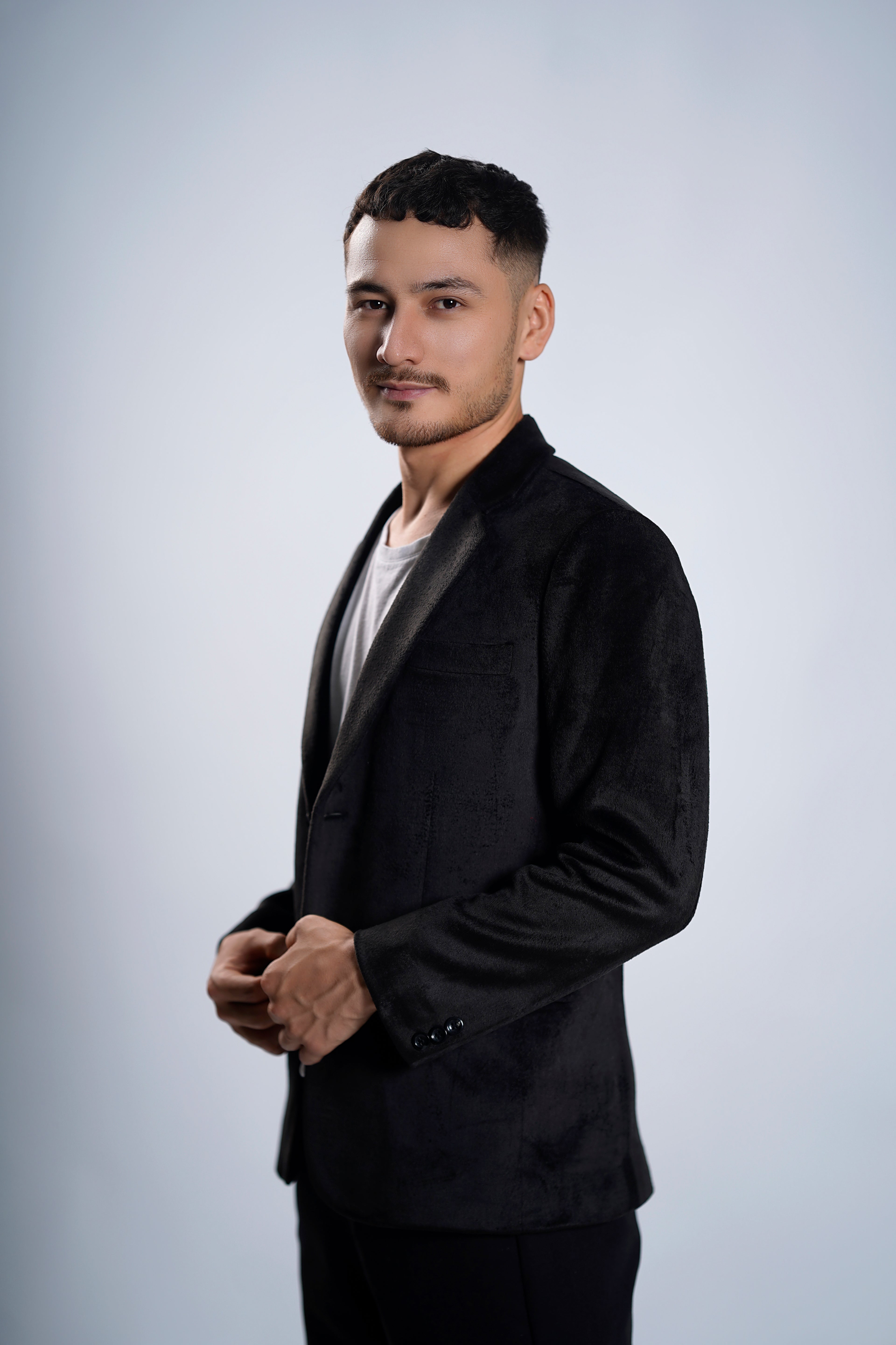 Men's Classic Black Velvet Blazer – Slim Fit Formal Party Jacket
