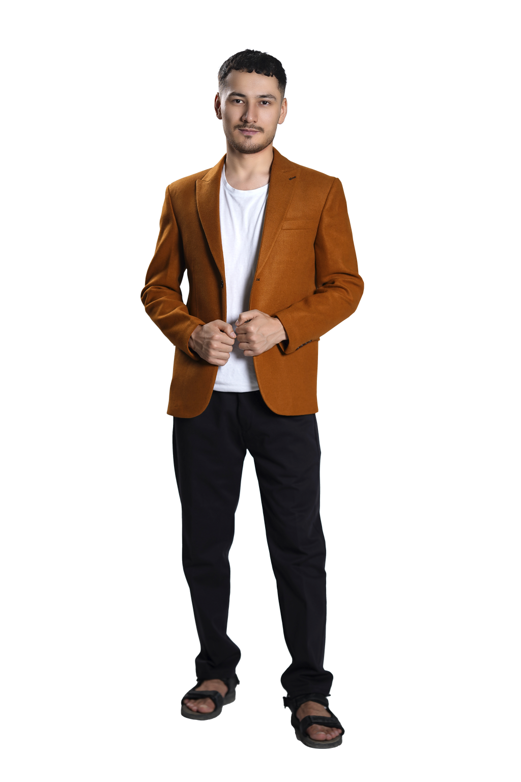 Men's Camel Brown Blazer – Slim Fit Formal & Smart Casual Jacket