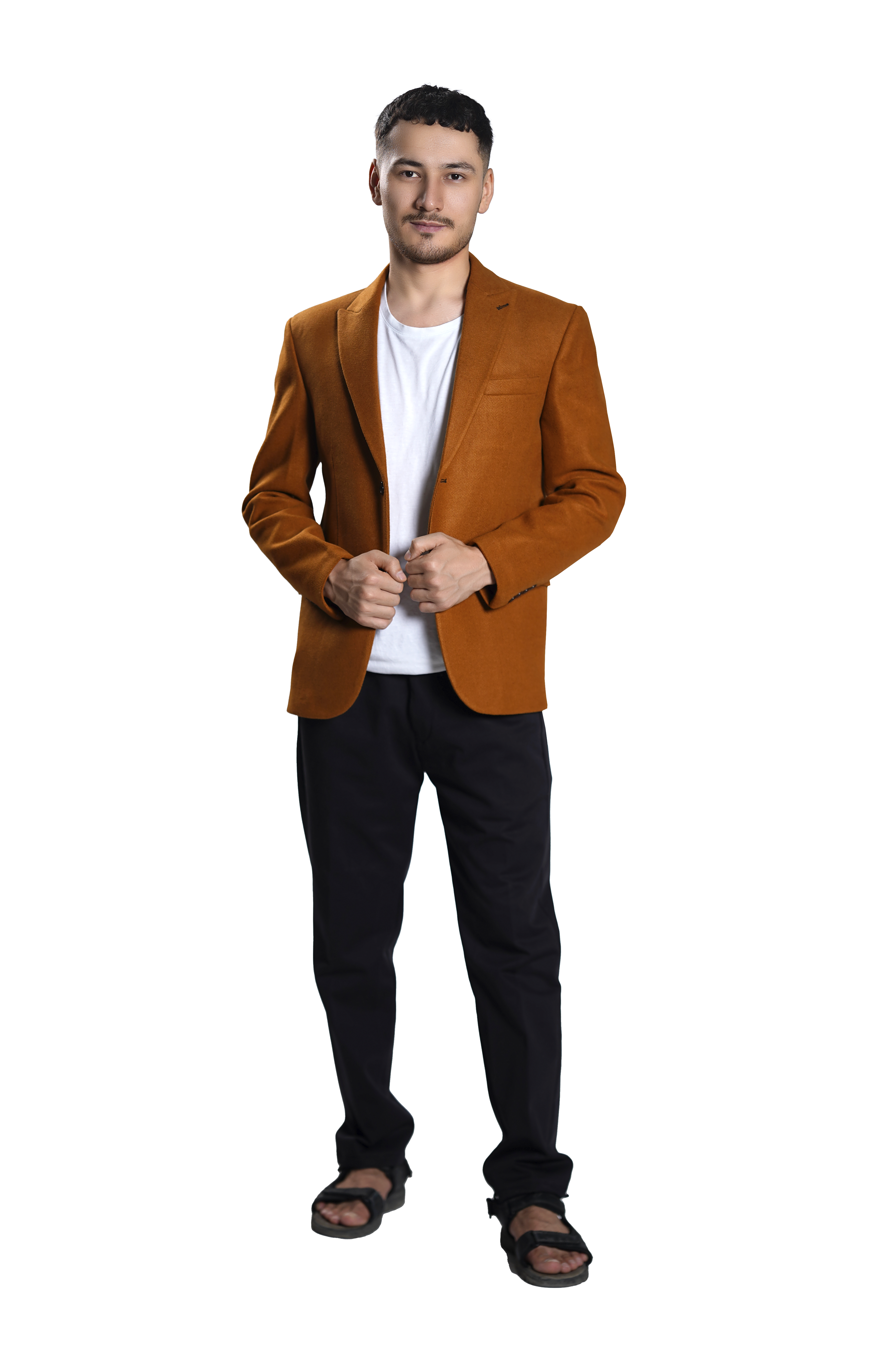 Men's Camel Brown Blazer – Slim Fit Formal & Smart Casual Jacket
